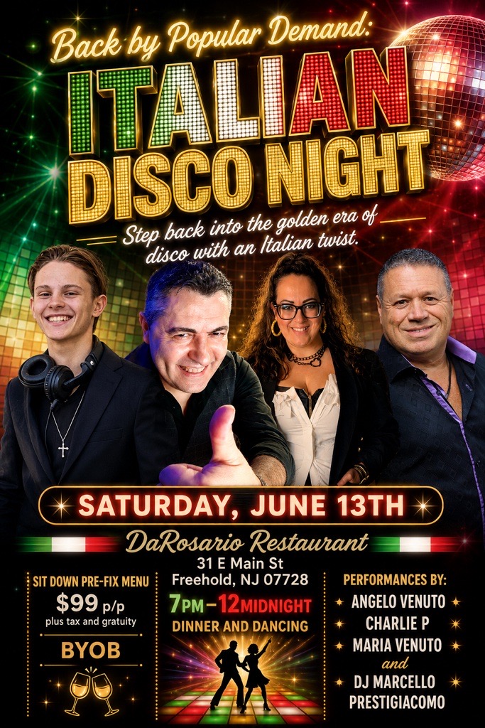 italian disco night da rosario new jersey 2026