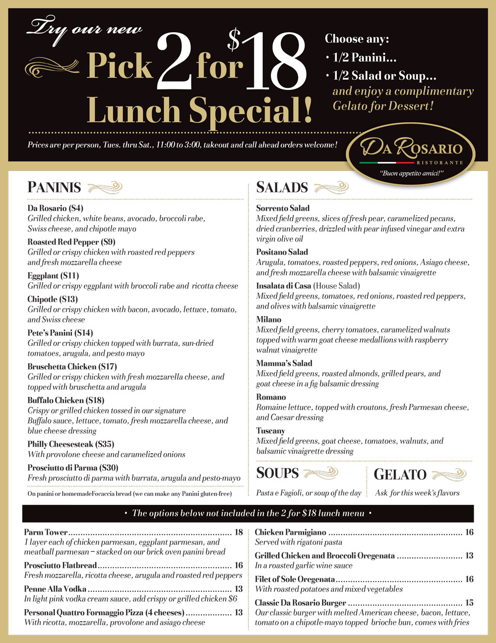 New Lunch Special 2025
